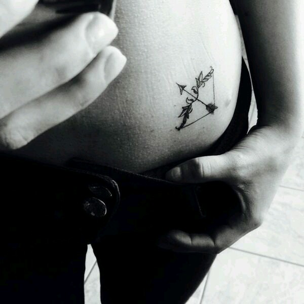 bow and arrow tattoo